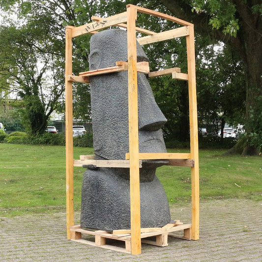 Garten Figur Moai Skulptur Garten Deko