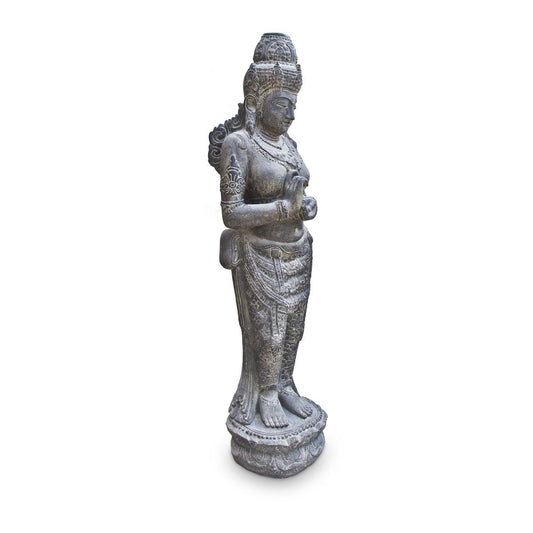 Devi Göttin Hinduismus Figur Skulptur Stein Lavasand Bali Gott Steinfigur Gartenfigur 150cm