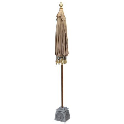 Bali Sonnenschirm Balinesischer Schirm Garten Baumwolle Sonnenschutz Handarbeit Retro Vintage Dekoschirm 2-teilig ca.180 cm