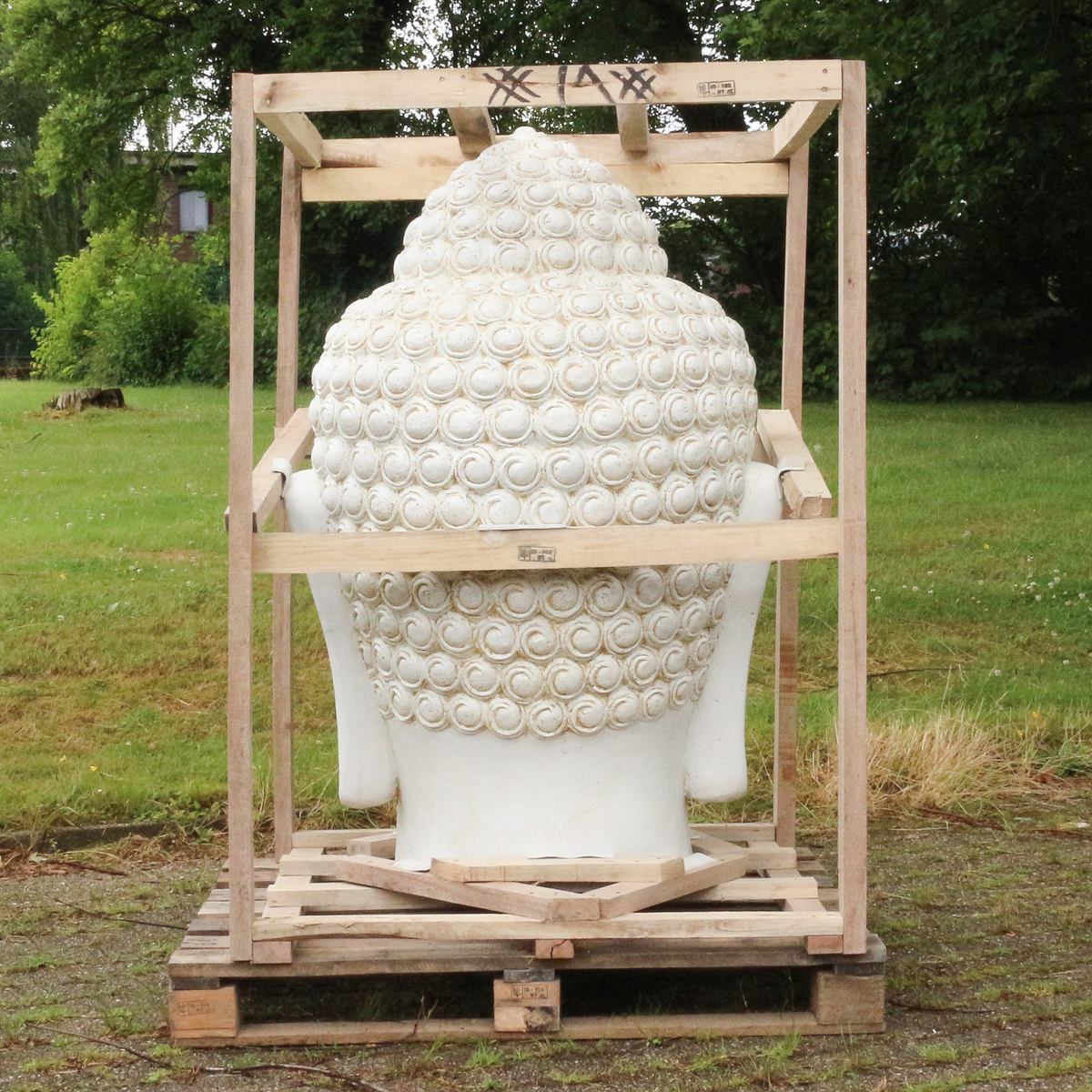 Gartendeko Buddha Figur Stein Deko Stein