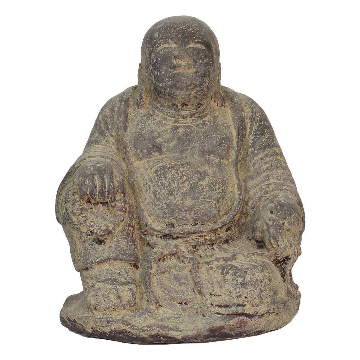 Buddha sitzend Steinfigur 20cm Frostfest