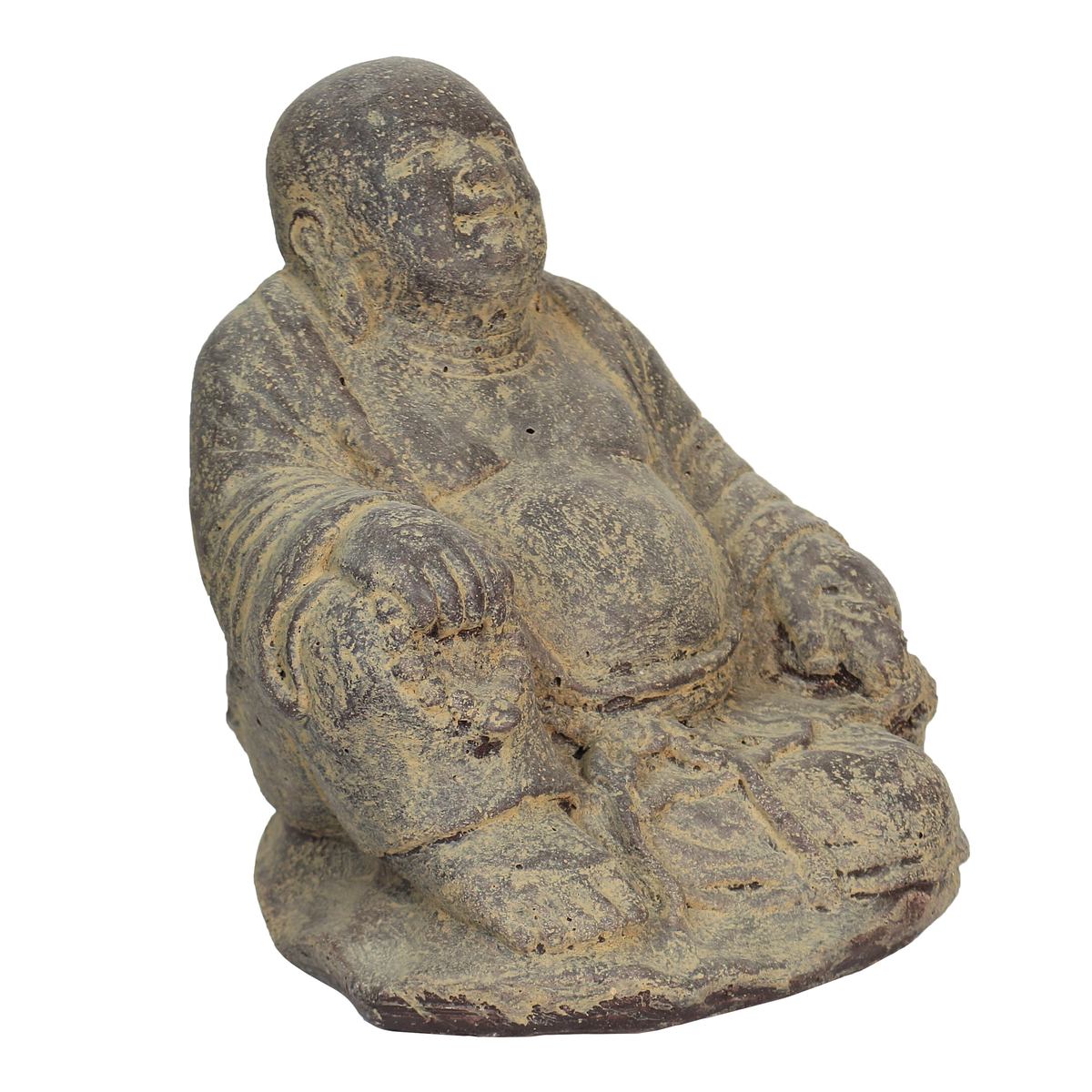 Buddha sitzend Steinfigur 20cm Frostfest