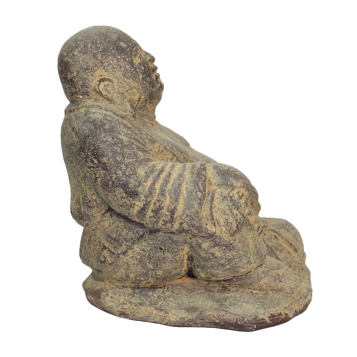 Buddha sitzend Steinfigur 20cm Frostfest