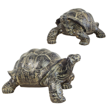 Schildkröte Schildkröten Figur Skulptur Stein Exotisch Statue GRC Bali Garten Deko klein