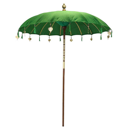 Bali Sonnenschirm Balinesischer Schirm Garten Baumwolle Handarbeit ideal für Balkon Dekoschirm 2-teilig ca. 130 Ø cm Variante