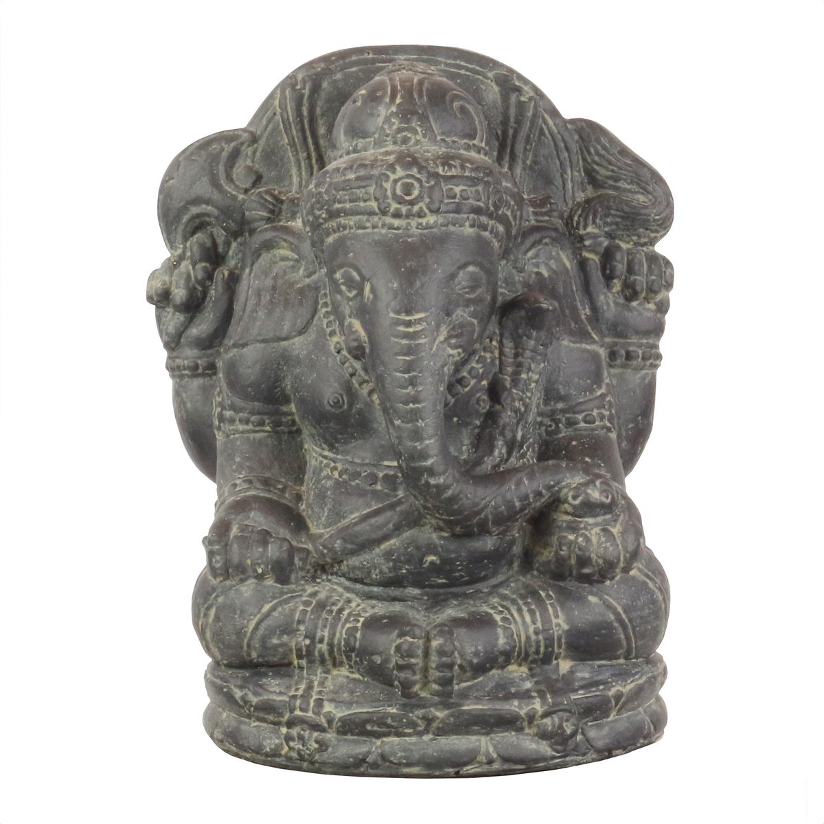 Ganesha Steinfigur Deko Garten Skulptur Elefant 