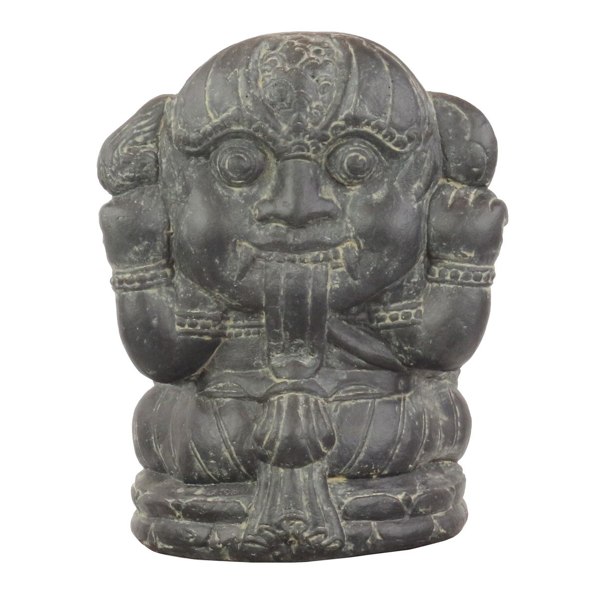 Ganesha Steinfigur Deko Garten Skulptur Elefant 