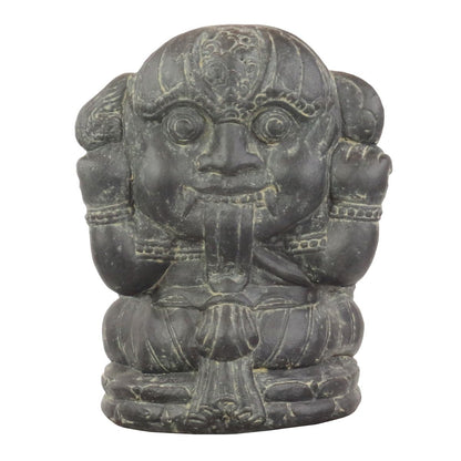 Ganesha Steinfigur Deko Garten Skulptur Elefant 