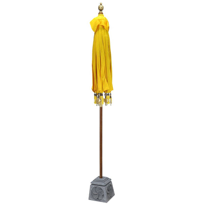 Bali Sonnenschirm Balinesischer Schirm Garten Baumwolle Sonnenschutz Handarbeit Retro Vintage Dekoschirm 2-teilig ca.180 cm