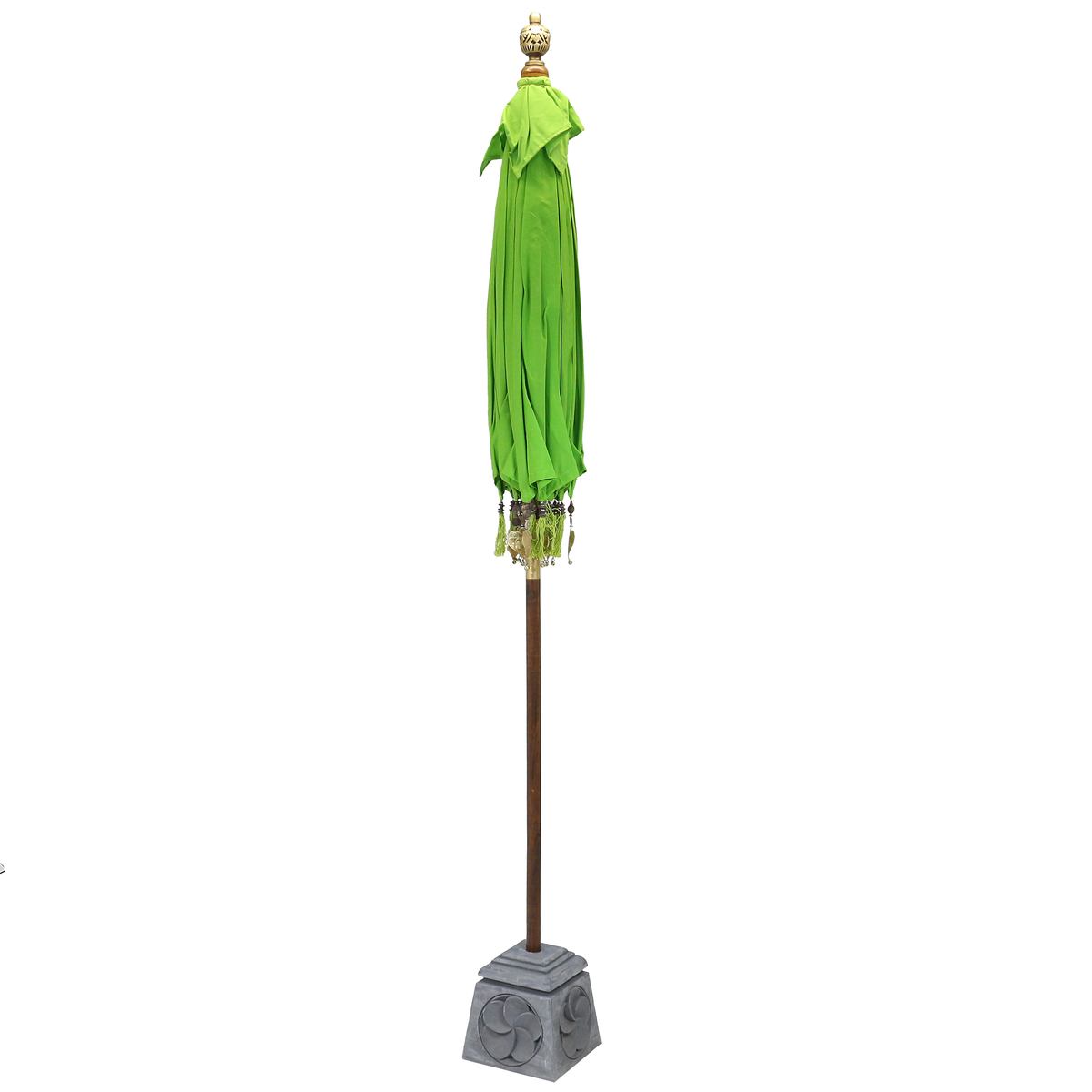 Bali Sonnenschirm Balinesischer Schirm Garten Baumwolle Sonnenschutz Handarbeit Retro Vintage Dekoschirm 2-teilig ca.180 cm