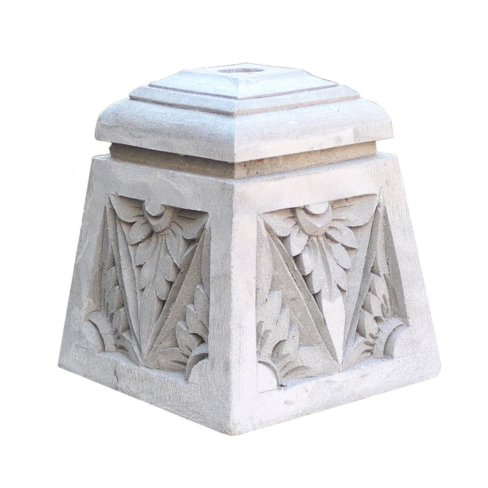 Sonnenschirmständer Schirmständer Sonnenschirm Garten Stein Ständer Massiv Halterung für unsere Bali Schirme 26 x 26 cm