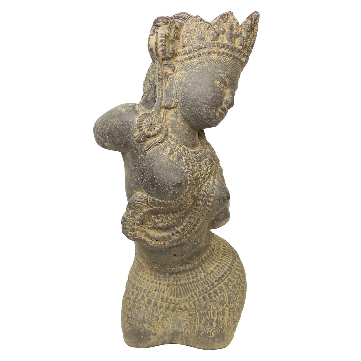 Dewi Tara Büste Stein-Figur Garten 30 cm 