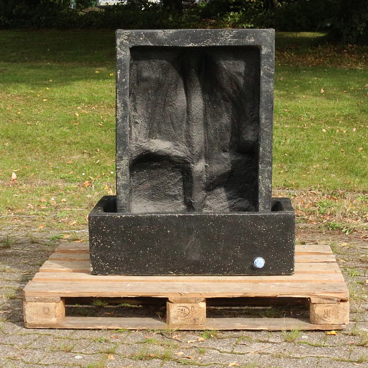 Ganesha Brunnen Relief Garten Figur Gartenfigur aus Lavastein 92 cm