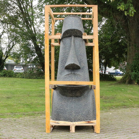 Garten Figur Moai Skulptur Garten Deko