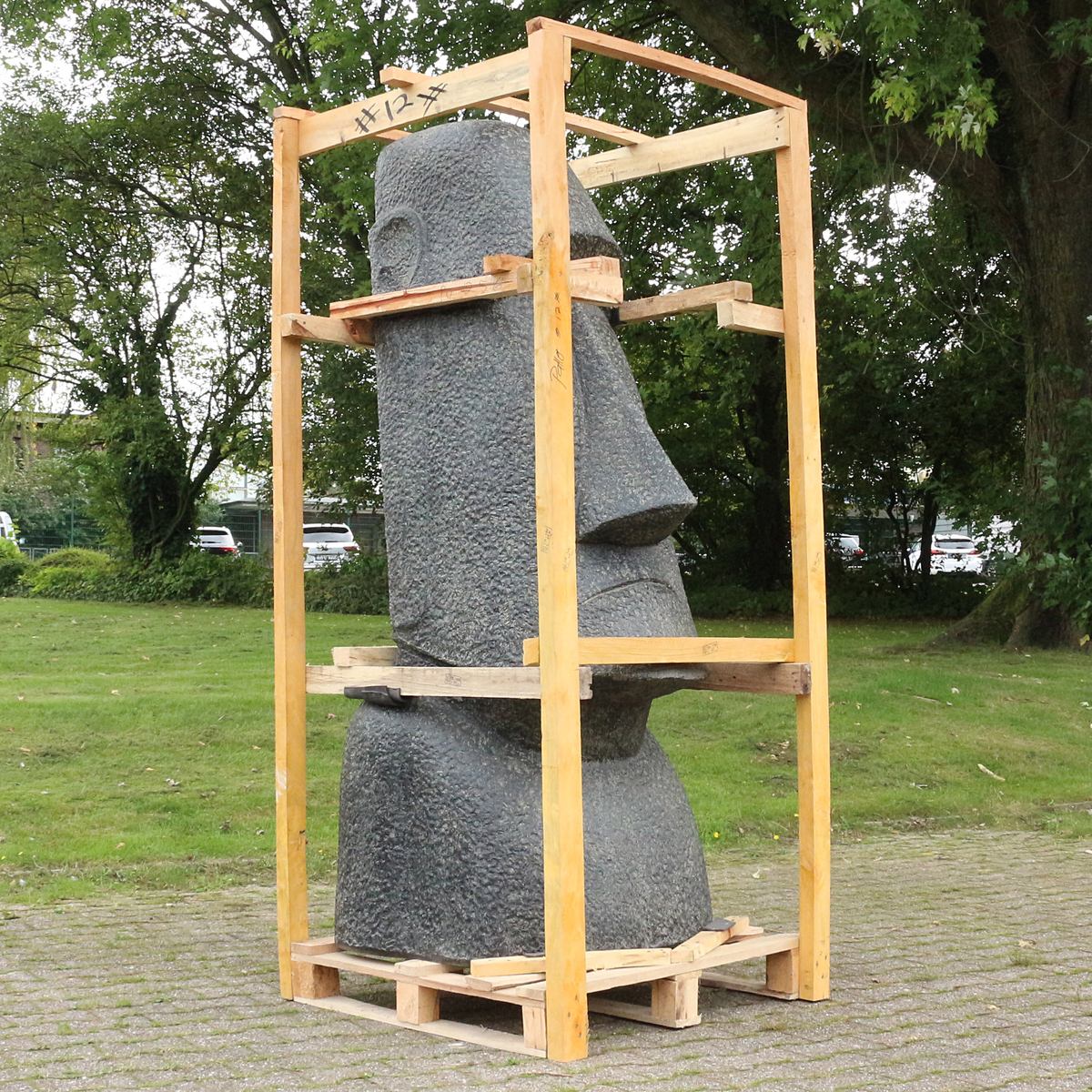 Garten Figur Moai Skulptur Garten Deko