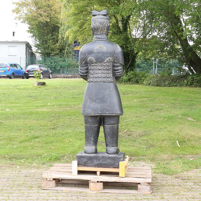Samurai Krieger aus Stein stehend 177 cm