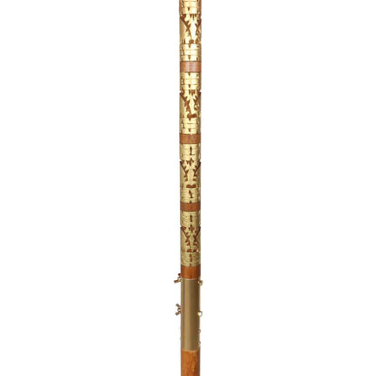 Bali Sonnenschirm Balinesischer Garten Schirm Baumwolle Handarbeit Retro Vintage Dekoschirm 2-teilig ca 180cm einfache Bemalung