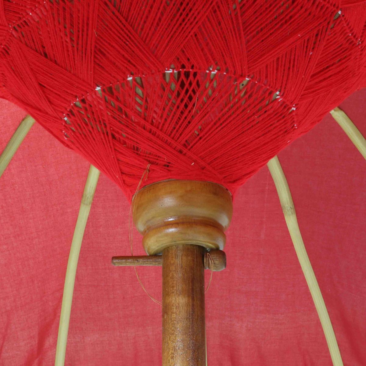 Bali Sonnenschirm Balinesischer Schirm Garten Baumwolle Sonnenschutz Handarbeit Retro Vintage Dekoschirm 2-teilig ca.180 cm