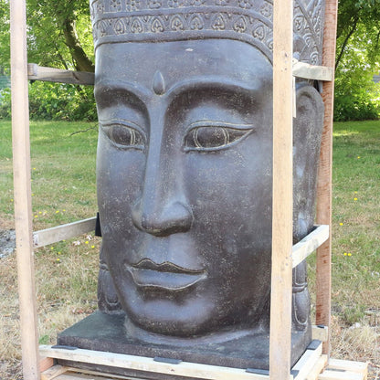 Buddha Brunnen Relief Garten Wasserwand 150 cm