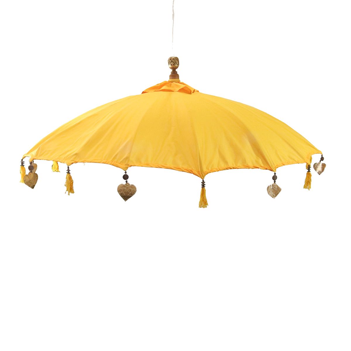 Bali Sonnenschirm Hängend Balinesischer Schirm Garten Baumwolle Baldachin zum aufhängen ca. 180 Ø cm Variante