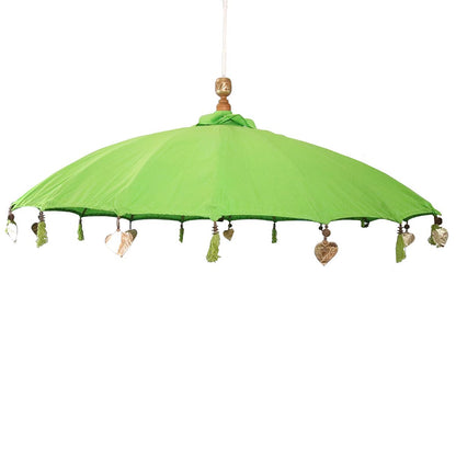 Bali Sonnenschirm Hängend Balinesischer Schirm Garten Baumwolle Baldachin zum aufhängen ca. 180 Ø cm Variante