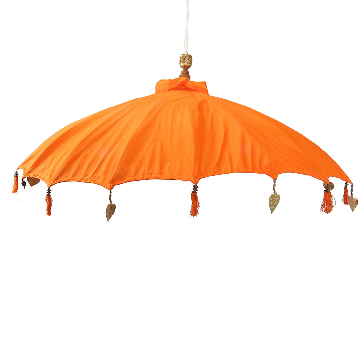 Bali Sonnenschirm Hängend Balinesischer Schirm Garten Baumwolle Baldachin zum aufhängen ca. 180 Ø cm Variante