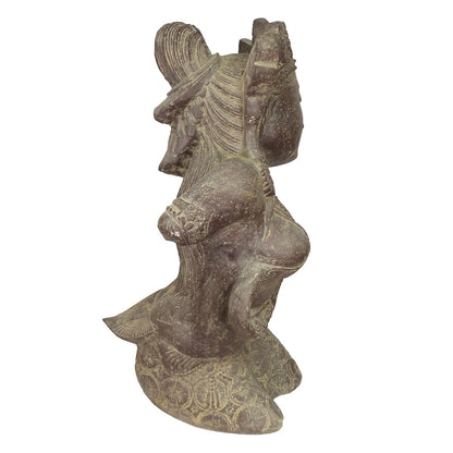 Dewi Figur Skulptur Stein Gott Statue Lavasand Bali Garten Steinfigur Deko 60 cm
