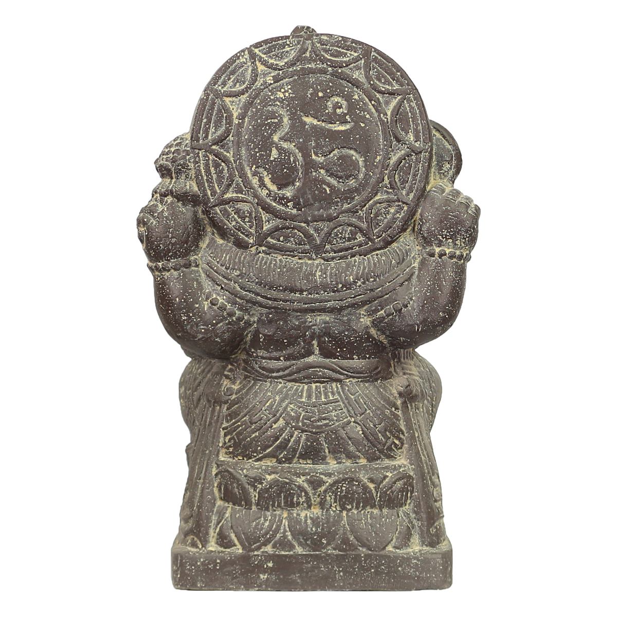 Ganesha Steinfigur Hinduismus Buddhismus Gott Götterbote Ganapati Geschenk Stein Lavasand 50 cm