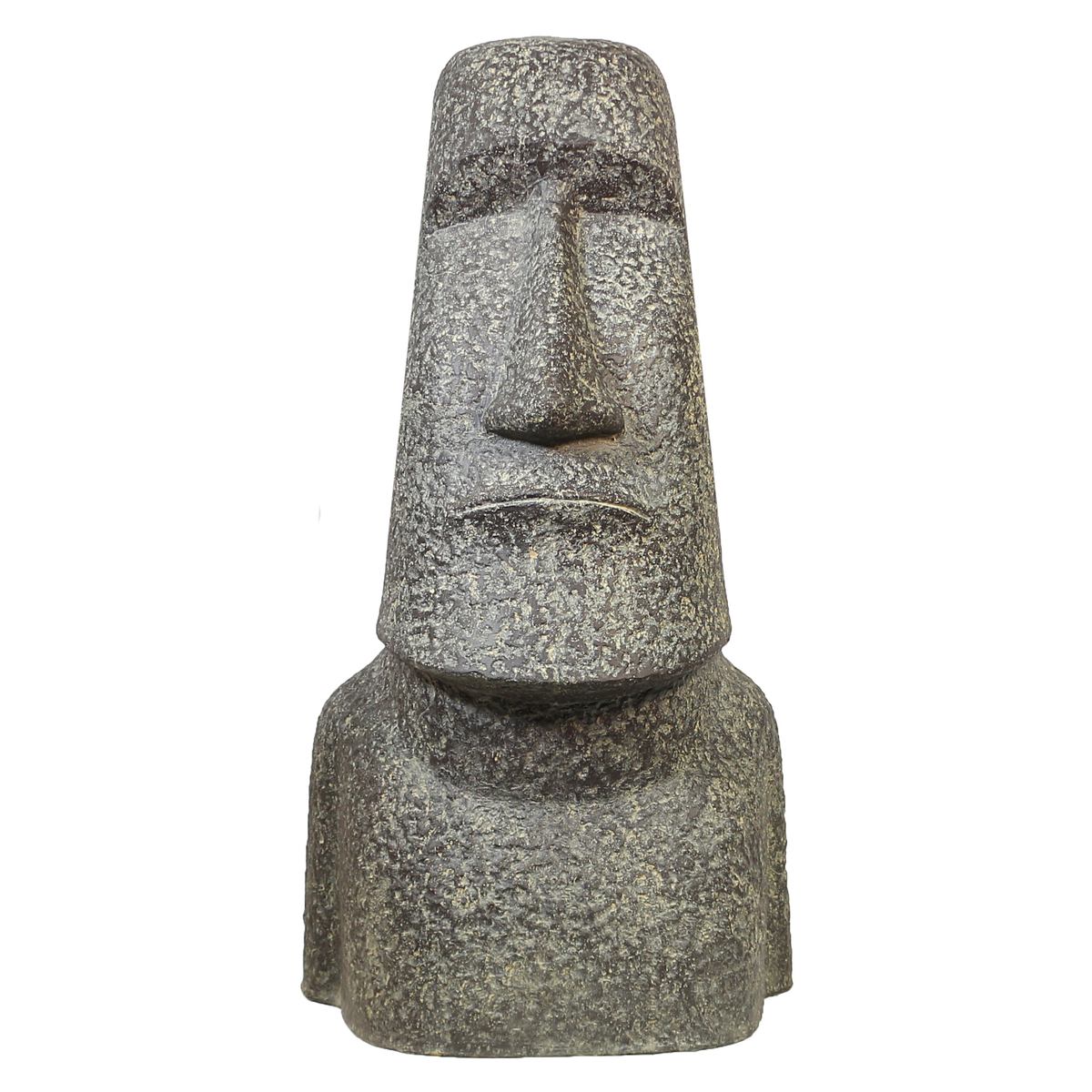 Moaikopf Moaifigur Moai Gatenfigur Steinfigur Gartendeko Garten Deko aus Stein wetterfest frostsicher 