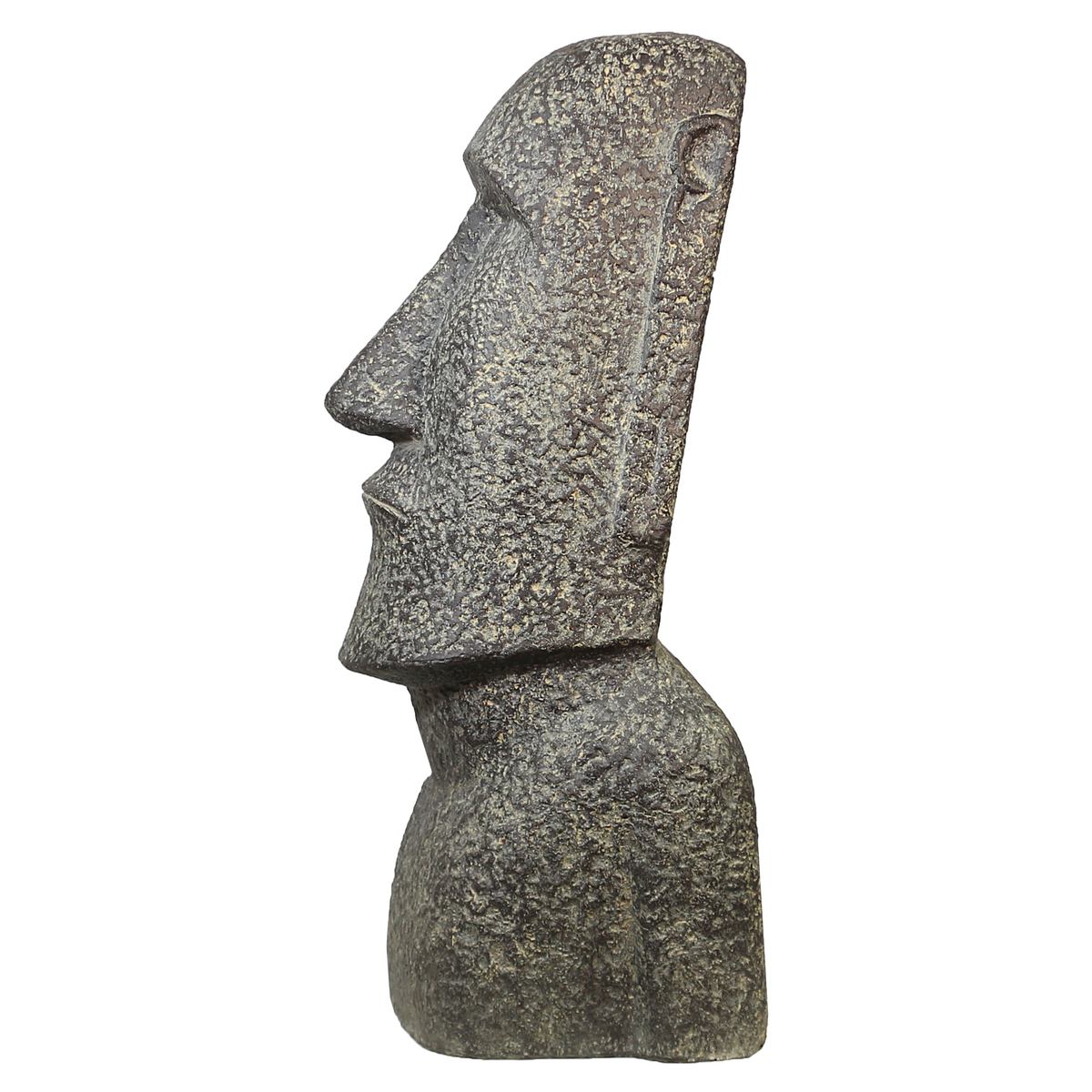 Moaikopf Moaifigur Moai Gatenfigur Steinfigur Gartendeko Garten Deko aus Stein wetterfest frostsicher 