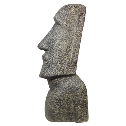 Moaikopf Moaifigur Moai Gatenfigur Steinfigur Gartendeko Garten Deko aus Stein wetterfest frostsicher 