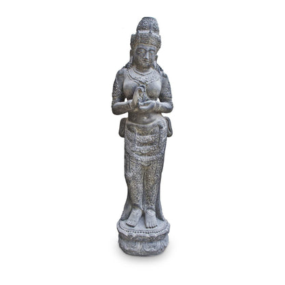Devi Göttin Hinduismus Figur Skulptur Stein Lavasand Bali Gott Steinfigur Gartenfigur 150cm