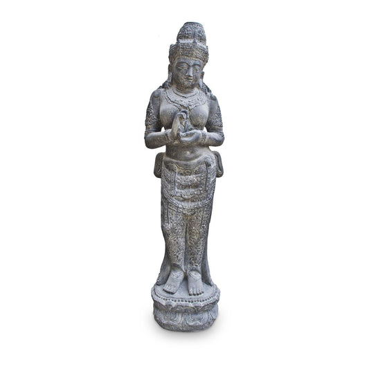 Devi Göttin Hinduismus Figur Skulptur Stein Lavasand Bali Gott Steinfigur Gartenfigur 150cm