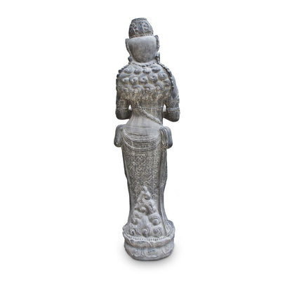 Devi Göttin Hinduismus Figur Skulptur Stein Lavasand Bali Gott Steinfigur Gartenfigur 150cm