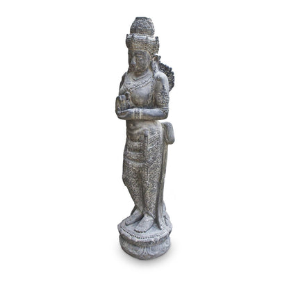 Devi Göttin Hinduismus Figur Skulptur Stein Lavasand Bali Gott Steinfigur Gartenfigur 150cm