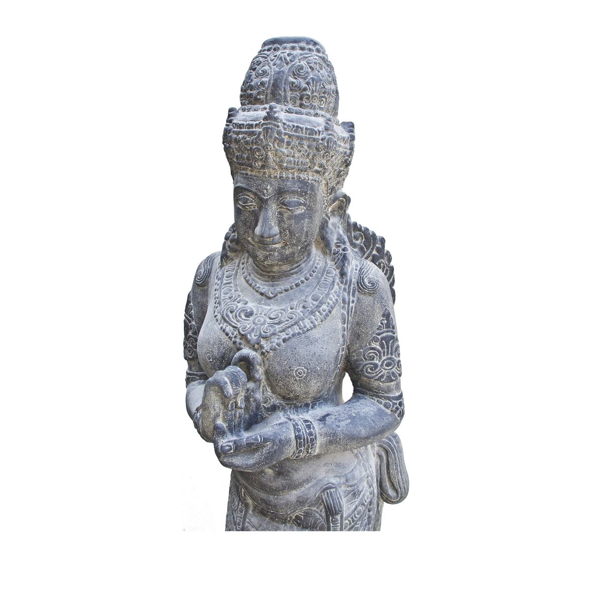 Devi Göttin Hinduismus Figur Skulptur Stein Lavasand Bali Gott Steinfigur Gartenfigur 150cm