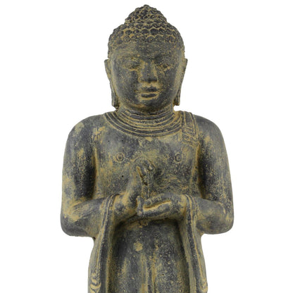 Buddha Figur Skulptur Stein Gartenfigur Lavasand Bali Buddha Gott Deko 50 cm