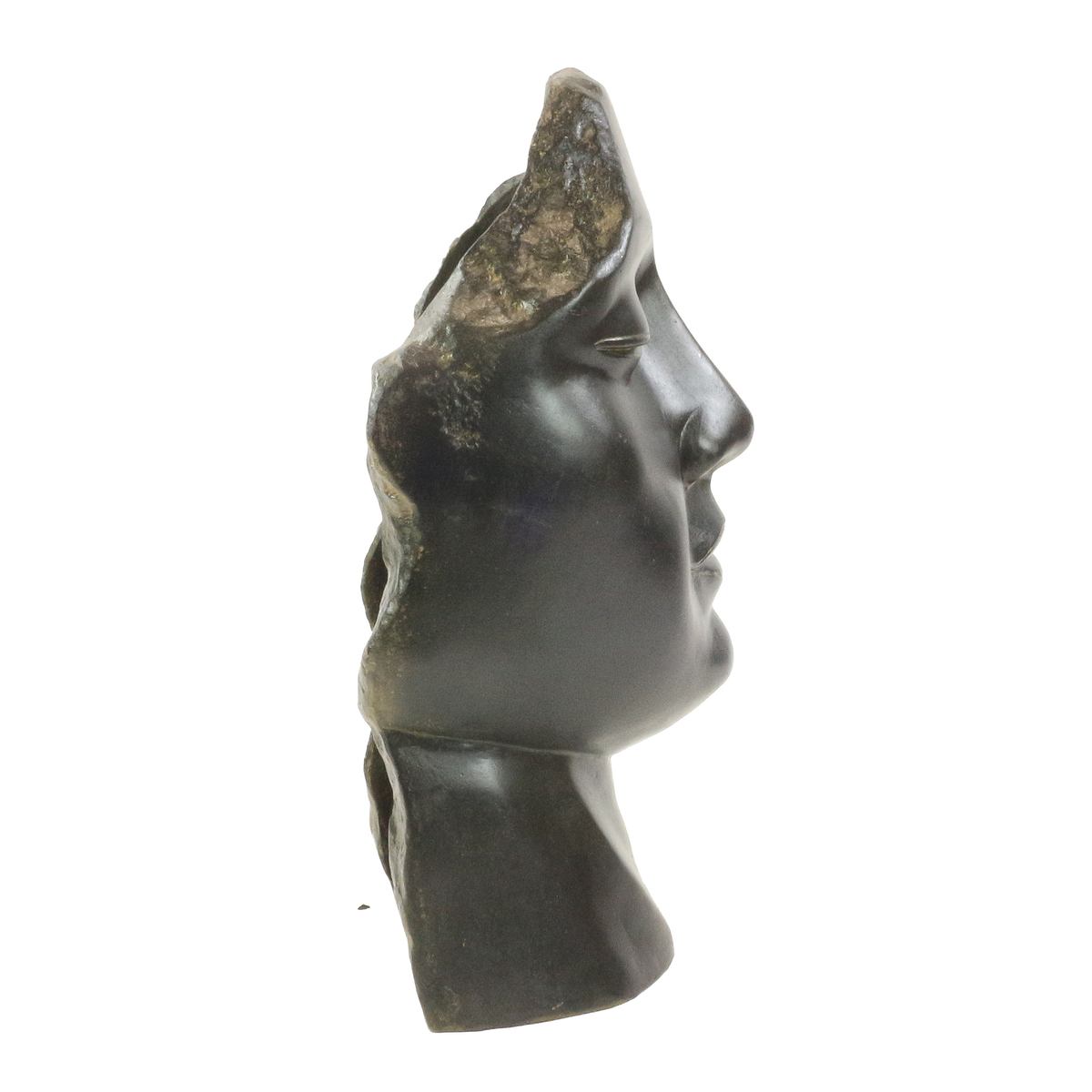 Gesicht gebrochen broken Face Statue stehend Figur Skulptur Asien Indonesien Deko GRC Beton Gartenfigur 85 cm