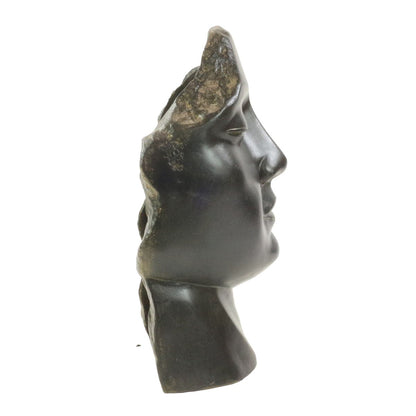 Gesicht gebrochen broken Face Statue stehend Figur Skulptur Asien Indonesien Deko GRC Beton Gartenfigur 85 cm