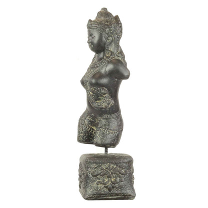 Steinfigur Garten Skulptur Deko Torso Figur aus Stein 