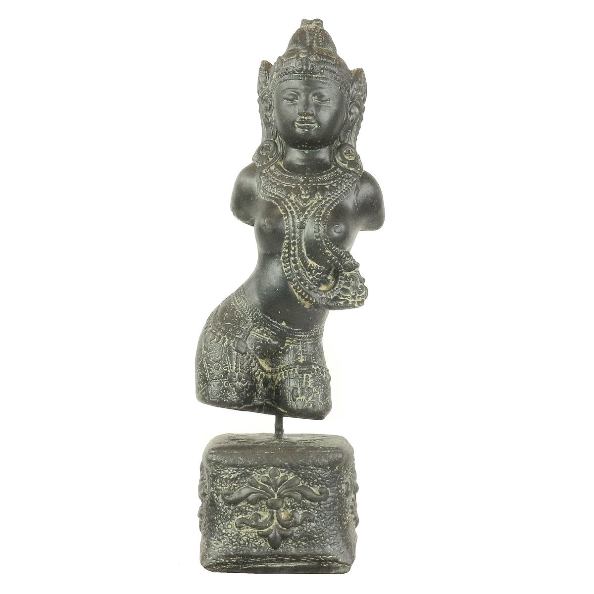 Steinfigur Garten Skulptur Deko Torso Figur aus Stein 