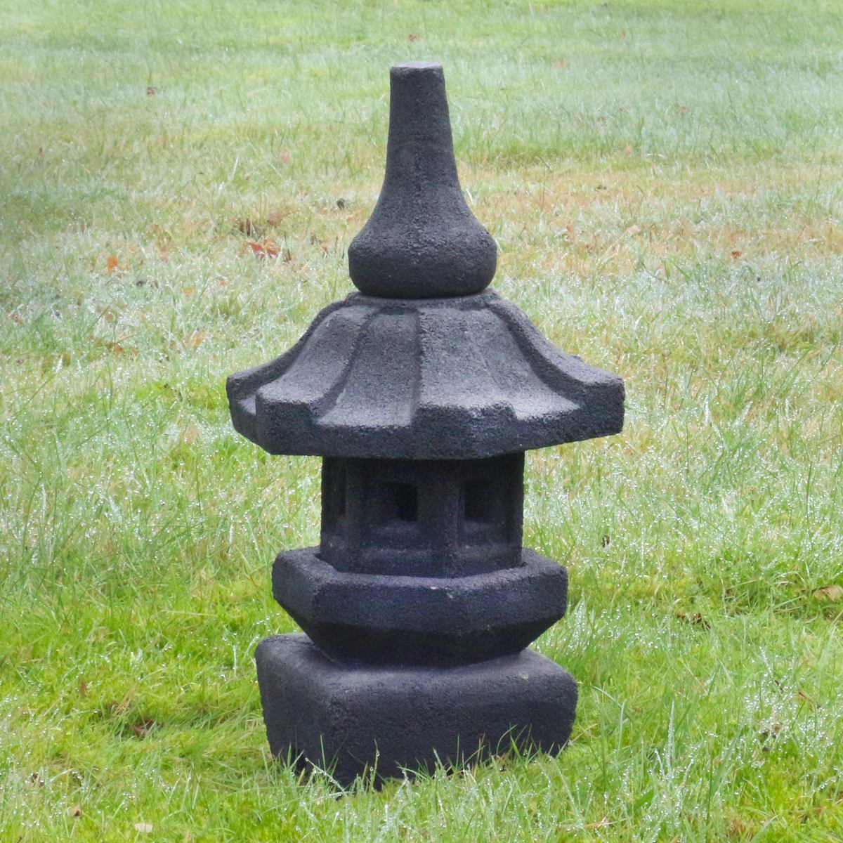 Steinpagode Pagode Gartenfigur Garten Deko 